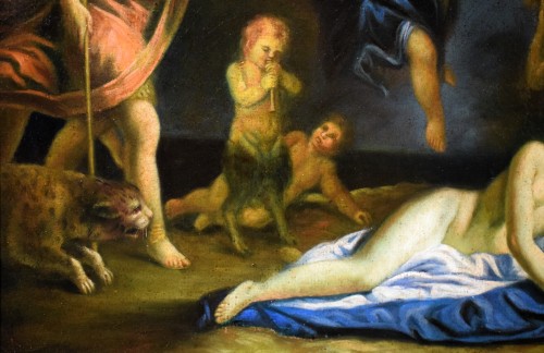 XVIIIe siècle - Bacchus, Vénus et Ariane - Placido Costanzi (1702-1759)
